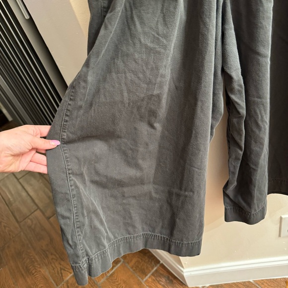 Aerie Charcoal Grey Cut Out Tank Top Wide Leg Jumpsuit Size Large - Picture 6 of 7